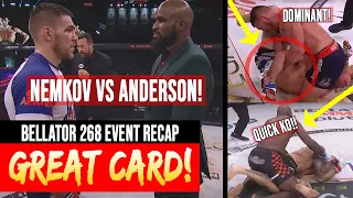 Bellator 268 Event Recap | Nemkov vs. Anglickas Full Fight Card Breakdown & Reaction