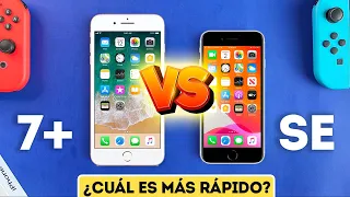 ⚡️PRUEBA de VELOCIDAD: iPhone 7 PLUS vs. SE 2020 😳El Resultado Te Sorprenderá!!