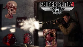 Sniper Elite 4 Отстрел ВСЕХ органов из винтовки.