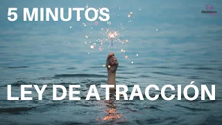 MEDITACION guiada: LEY de la ATRACCION ✨🌈🤩 | (5 minutos) | Meditacion Express