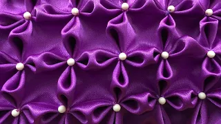 How to sew flower pattern  - Canadian smocking cushion cover