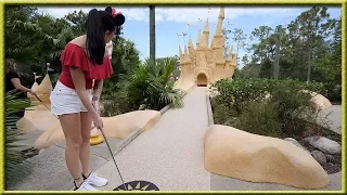 DISNEY WORLD HAS THE BEST MINI GOLF COURSES EVER! - CRAZY HOLE IN ONES! | Brooks Holt