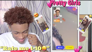 TELLING RANDOM PRETTY GIRLS TO RATE ME 1-10 😍 | MONKEY APP!!