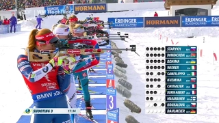 IBU World Championships Pursuit Women Hochfilzen / 12.02.2017