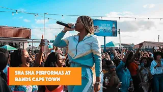 Sha Sha performing at Rands Cape Town