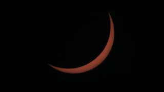 Partial Solar Eclipse Oxford, Michigan, April 8, 2024 Time lapse