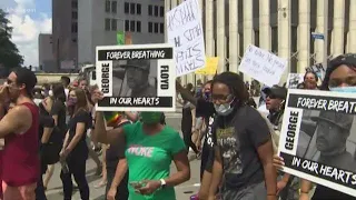 George Floyd march: 60,000 people honor fallen Houstonian