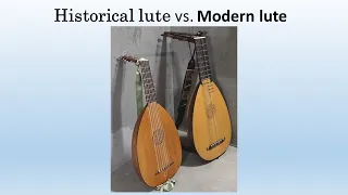 Historical lute VS. Modern lute, played by Taro Takeuchi
