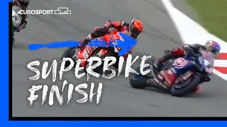 2022 WorldSBK Championship Catalunya - Superbike Finish Race 1 | Eurosport