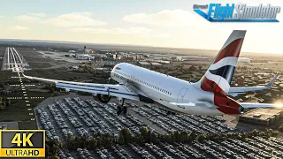 Microsoft Flight Simulator 2020 EXTREME 4K graphics landing in Manchester Airport 4K