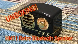 Bluetooth Retro Portable Mini Speaker HM11 UNBOXING DEMO