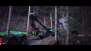 Holztransport/extrem/DAF/Snow/Austria/Forest