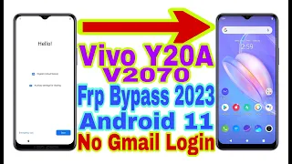 Vivo Y20A (V2070) Android 11 Frp Bypass | New Trick 2023 | No Pc/Bypass Google Account 100% Working