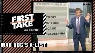 Mad Dog's UNREAL A-List: Best sports fan bases by city | First Take