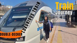 Train Journey 🚂 | Double-Decker Luxurious Train  Baku 🇦🇿 Azerbaijan || S04-Ep-09