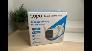 TP-Link Tapo Wi-Fi Security Camera Full Colour Outdoor Device C320WS First Look