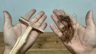 How To Make a Hammer Out of Copper Wires - Perfect Hammer Making