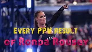 Every PPV result of Ronda Rousey