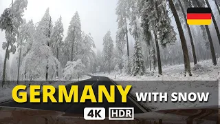 🙏 A WINTER ADVENTURE Like No Other: A 4K UHD Round Trip Drive through Germany's SNOWY FORESTS 🤯