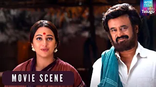 Lingaa Movie Scene| Rajnikanth Sells His Palace And Lives Ordinary life|Telugu Movie | Sonakshi