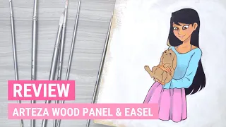 Arteza Wood Panel & Easel Review | Art Product Review | iiKiui