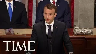 French President Emmanuel Macron Addresses The Joint Session Of US Congress | TIME