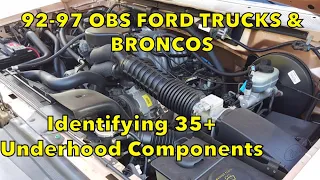 What’s Under The Hood Of Your OBS Ford Truck / Bronco - Identifying 35+ Components (92-97)