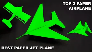 Paper rocket plane | how to make flying jet plane with paper | Best origami paper Plane