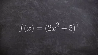 How to take the derivative using the chain rule in calculus