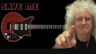 Save me guitar backing track (live at Montreal) Queen