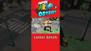 Glitching Letters in Super Mario Odyssey #shorts #mario #supermario #marioodyssey #glitch #nintendo