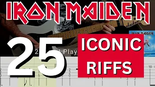 25 ICONIC Iron Maiden Riffs (with tabs)