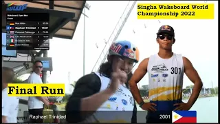 WAKEBOARDING - Final Run (IWWF Singha Wakeboard World Championship 2022) at ESC Thai Wake park!!