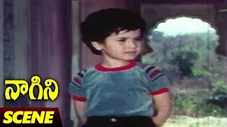 Rishi Kapoor In Child Scene || Naagini Telugu Movie || Rishi Kapoor, Sri Devi