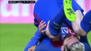 Messi amazing feint with Sevilla 06 11 2016
