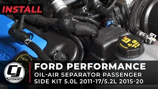 2015-2019 Mustang Install | Ford Performance Passenger Side Oil-Air Separator