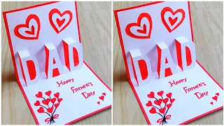 Father's day pop up card making / Easy and Beautiful card for father's day / DIY father's day card