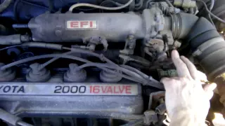 Проверка двигателя 3S-FE Toyota Camry SV21 1987 год