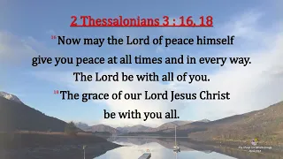 2 Thessalonians 3:16,18 - Now may the Lord of peace himself -w accompaniment (Scripture Memory Song)