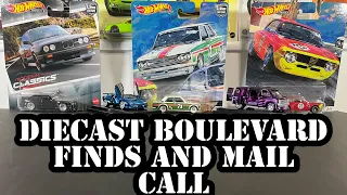 Back to DIECAST BOULEVARD for some great finds. MATTEL MAIL CALL X2. HOT WHEELS FLEA MARKET HUNT!!!