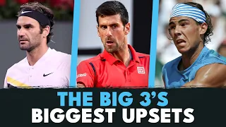 The Big 3's BIGGEST Upsets 😳 | Federer, Nadal & Djokovic's Most Surprising Losses On The ATP Tour