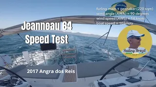 Jeanneau 64 - Legacy speed test