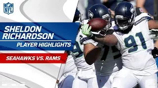 Sheldon Richardson's Tipped INT & Fumble Recovery | Seahawks vs. Rams | Wk 5 Player Highlights