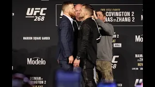 UFC 268: Justin Gaethje, Michael Chandler intense at press conference faceoff