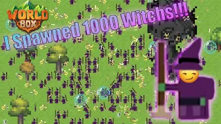 So I Spawned 1000 Witch's - WorldBox