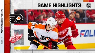 Flyers @ Red Wings 3/22 | NHL Highlights 2022