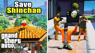 GTA 5: Franklin Save Shinchan Mafia Gang