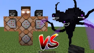 what if you create a HEROBRINE STORM VS WITHER BOSS in MINECRAFT