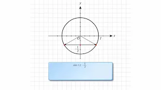 Решение неравенства sin t ≥ 1/2