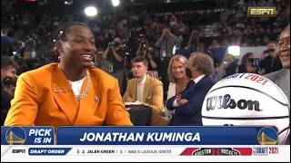 Golden State Warriors selects Jonathan Kuminga at the 7th Pick